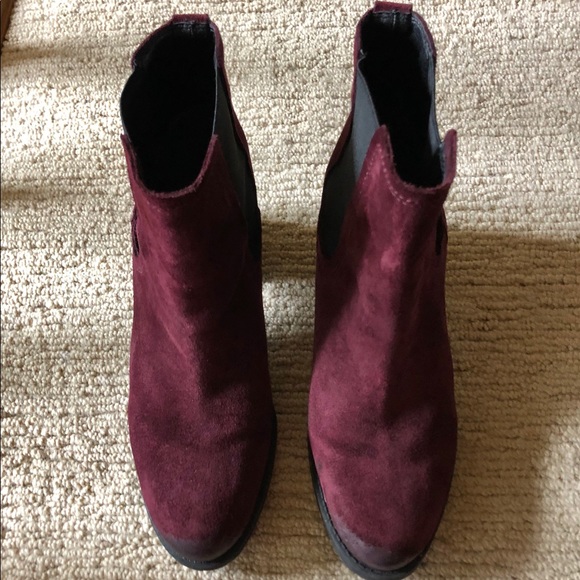 Sam Edelman Shoes - San Edelman  Suede Bootie -Burgundy -Size 9